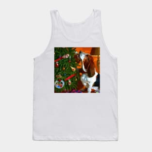 Basset Hound decorating tree Tank Top